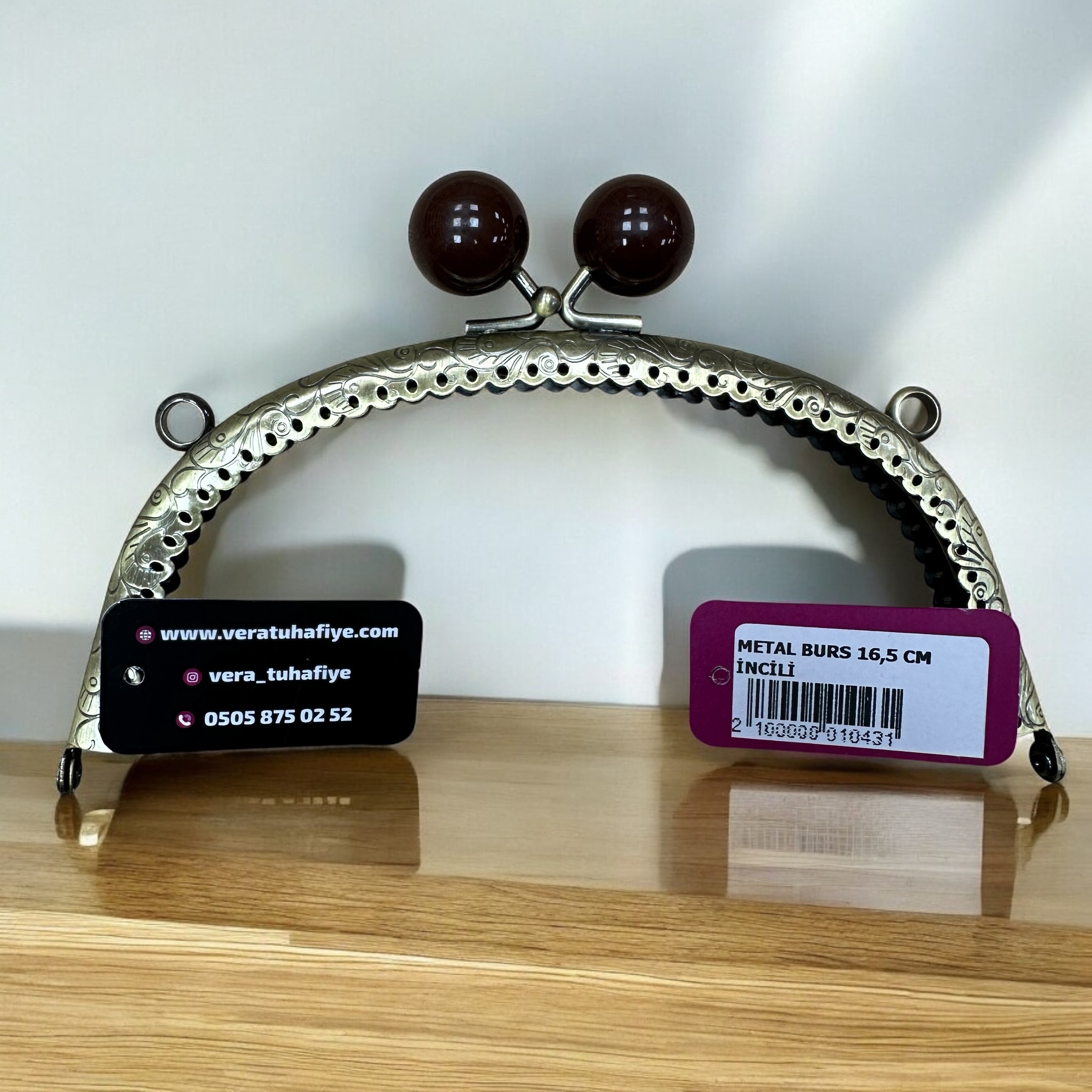 16.5 CM DİKMELİ BURS BONCUKLU